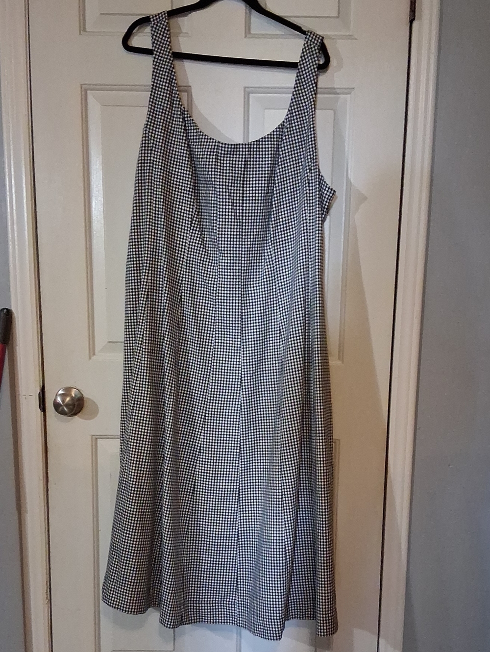 a new day Black and White Gingham Maxi Dress